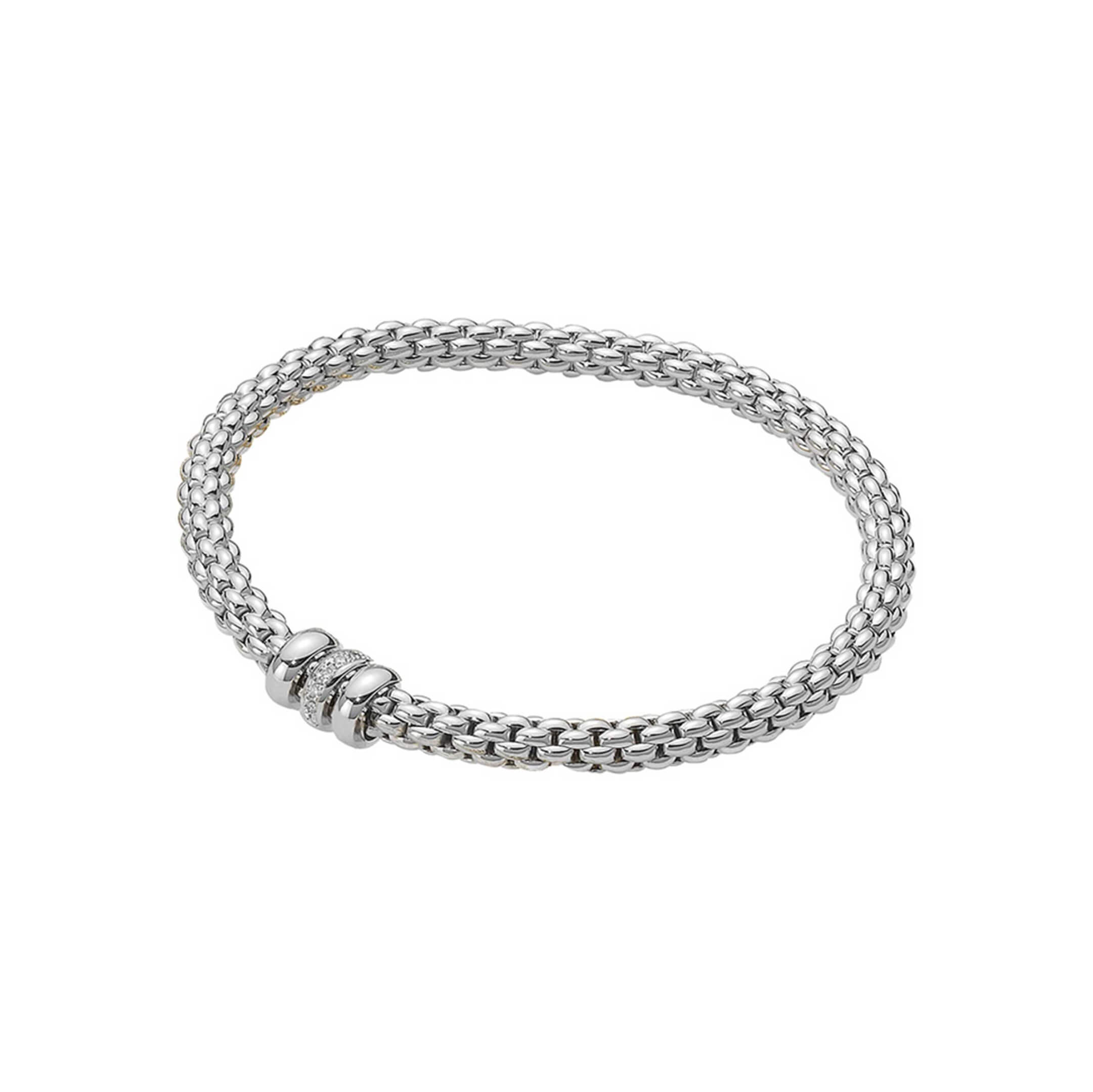 Fope Flex-it Armband in Weissgold mit Brillanten