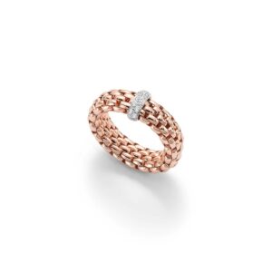 Fope Flex-it Ring in Rot- und Weissgold mit Brillanten