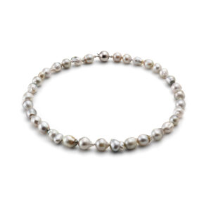 Tahiti Zuchtperlencollier mit Weissgold Verschluss