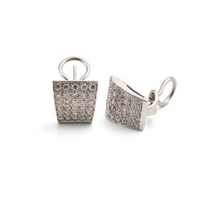 Ohrclips in Weissgold mit Brillanten