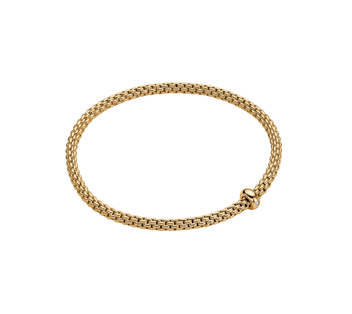 Fope Armband in Gelbgold mit 1 Brillant