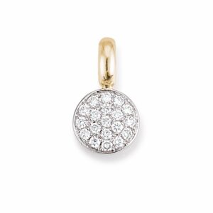 Anhänger in Gelb- Weissgold mit Brillanten